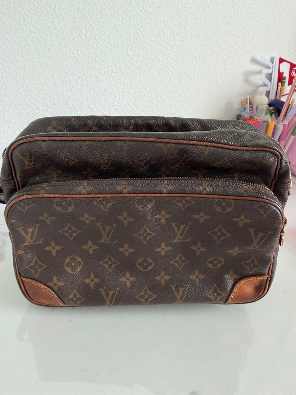 Louis Vuitton Monogram Nil Crossbody Bag – Authentic Vintage LV